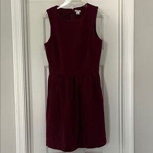 J. Crew Rich Burgundy Sleeveless Dress size S